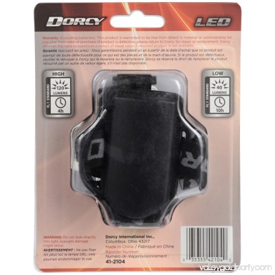Dorcy® LED 120 Lumens Headlight 4 pc Carded Pack 556201068